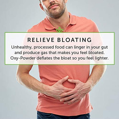 Global Healing Center Oxy-Powder Colon Cleanse Detox – Oxygen-Based Natural Intestinal Cleanser (2x120 Count)