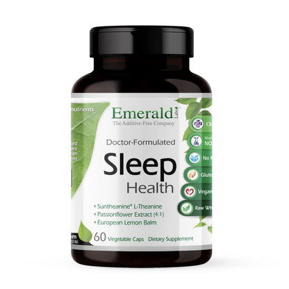 Emerald Labs Sleep Health - Sleep Support with Suntheanine L-Theanine, Melatonin, Lemon Balm & Passionflower