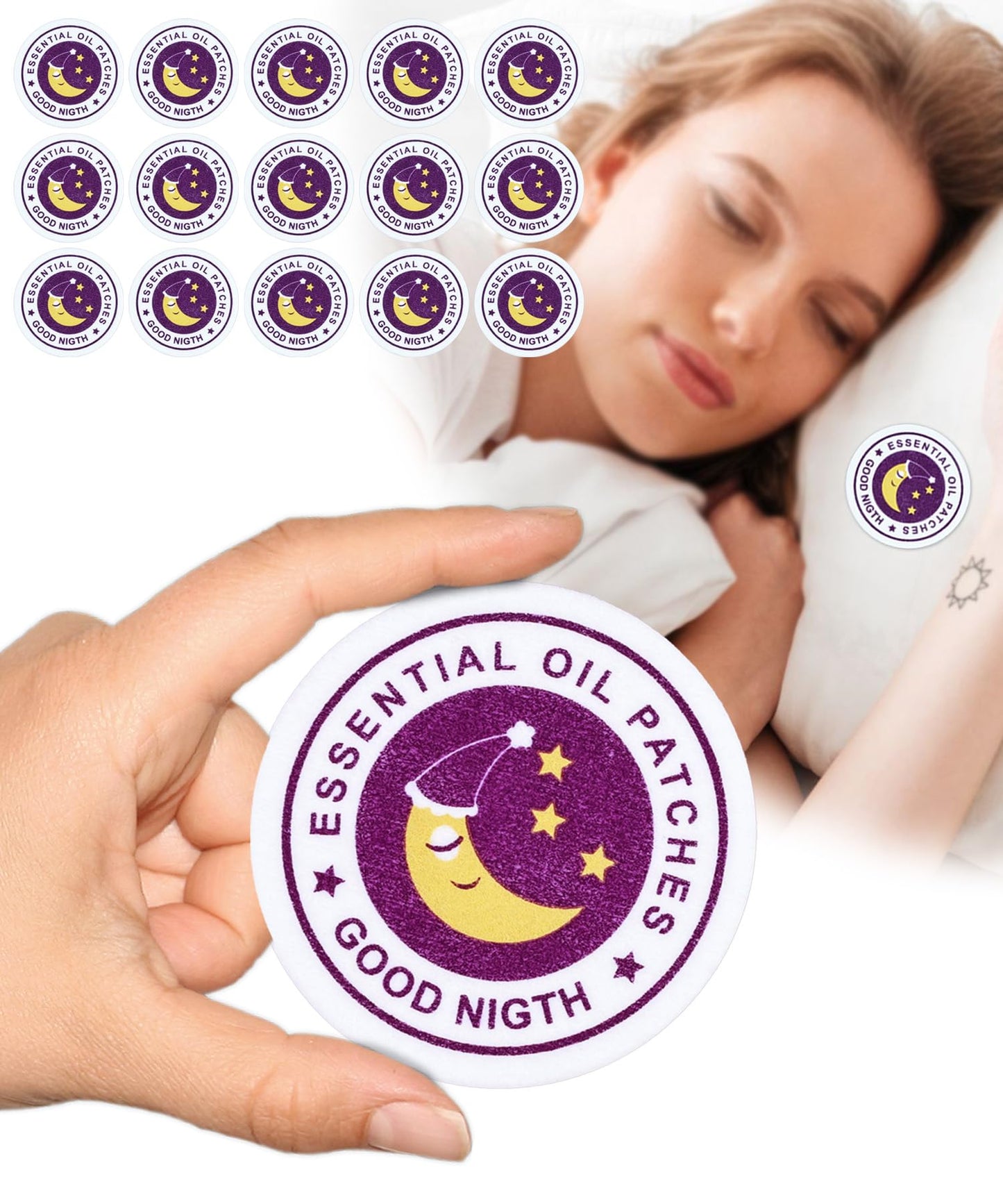 15 Pcs Sleep Patch – Lavender Aroma 2x2 in | Natural Herbal Oil