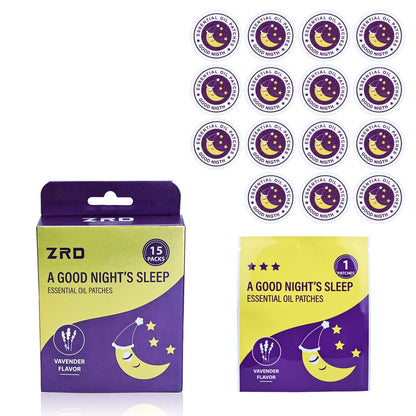 15 Pcs Sleep Patch – Lavender Aroma 2x2 in | Natural Herbal Oil
