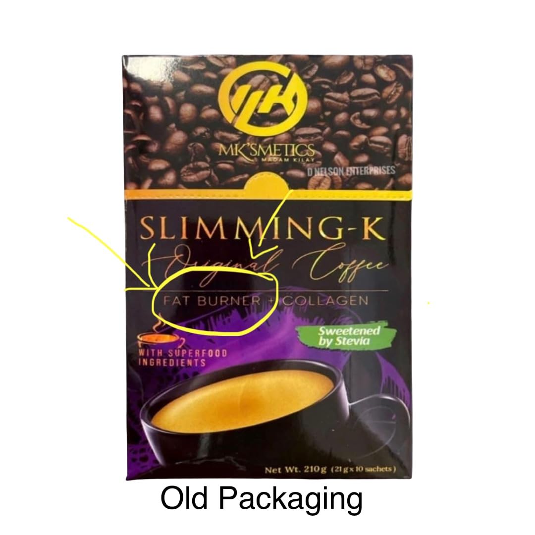 Slimming-K Coffee by Madam Kilay – Fat Burner + Collagen (21g), 10 Count (Pack of 1)