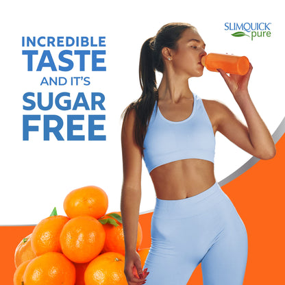 SlimQuick Extra Strength Weight Management Drink Mix for Women – Tangerine (26 Count)