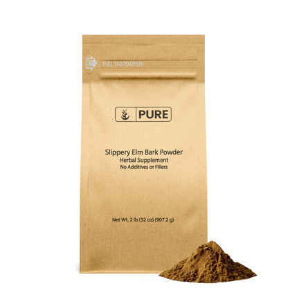 Slippery Elm Bark Powder (2lb) – Pure Original Ingredients | Pure & Natural, Vegan, Gluten-Free
