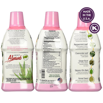 Lily of the Desert Aloe Vera Stomach Formula – Digestive Wellness, 32 oz
