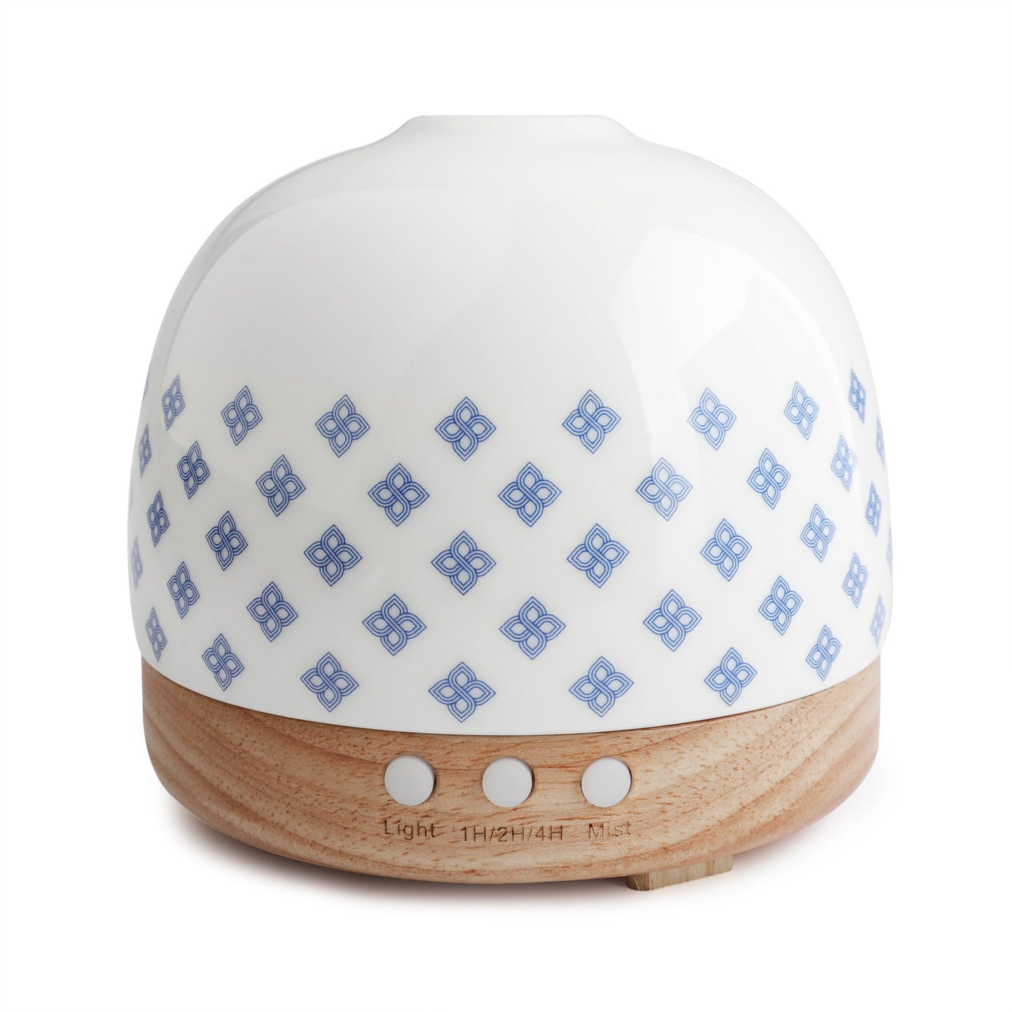 SLMIRACLE Luxurious Ceramic Diffuser 300ml – Blue & White Porcelain Pattern, Ultrasonic Mist