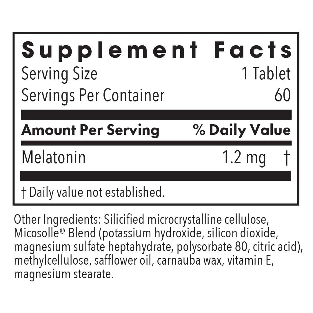 Allergy Research Group Slow Motion Melatonin - 1mg Sleep Aid (Lipid Matrix) 60 Count