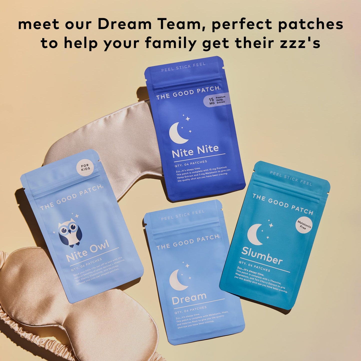 Slumber Sleep Patch by The Good Patch — Melatonin-Free, Sustained Release, Plant-Powered Wellness (24 Patches)