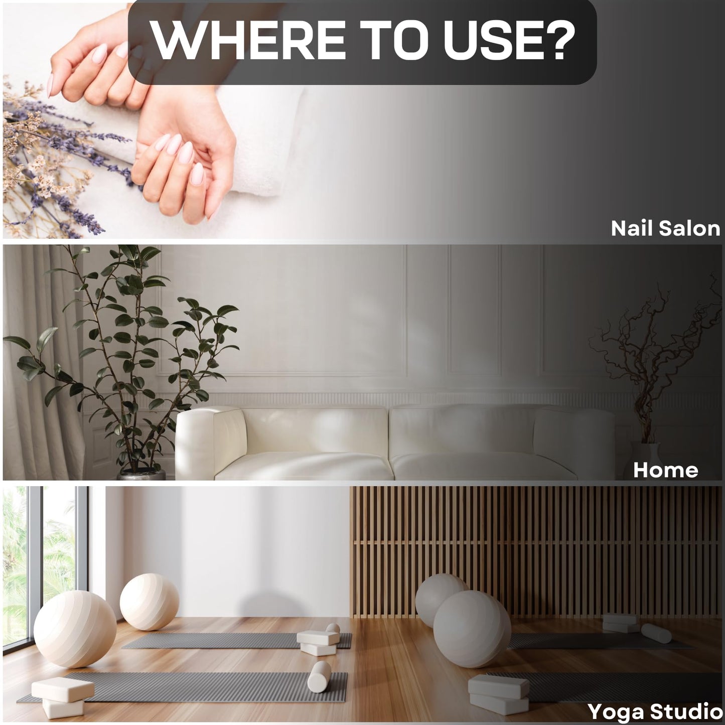 Smart Plug-in Diffuser with App Control – Waterless Cold Air, 500 Sq Ft (Black)