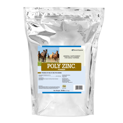 SmartEquine Poly Zinc Powder – Zinc Supplement for Horses | Hoof, Coat & Bone Health | 10 lb