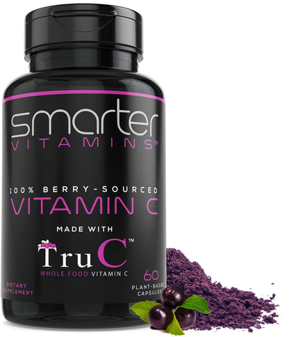 Smarter Raw Whole-Food Vitamin C from Berries – 60 Vegan Capsules