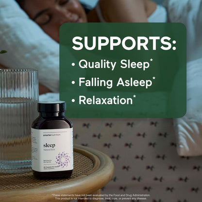 Smarter Sleep Melatonin 4.5mg + Lactium® Dissolvable Tablets – Mint Flavor, Non-GMO, 180 Count (90-Day Supply)