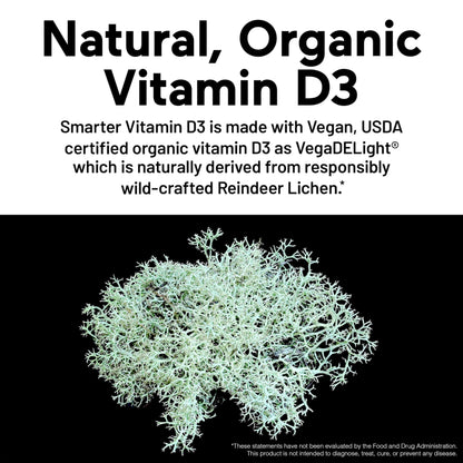 SMARTERNUTRITION Vegan Vitamin D3 5000 IU + Vitamin K2 1100 mcg – Organic Coconut & Olive Oil, 360 Softgels (180-Day Supply)