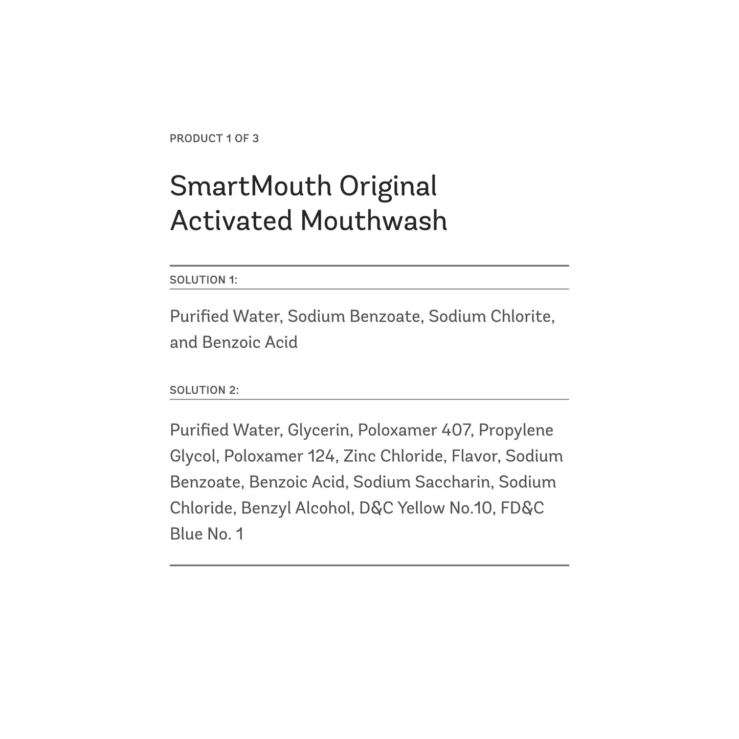 SmartMouth Package: Activated Mouthwash, Dry Mouth Mints 50-Count & Zinc Ion Toothpaste