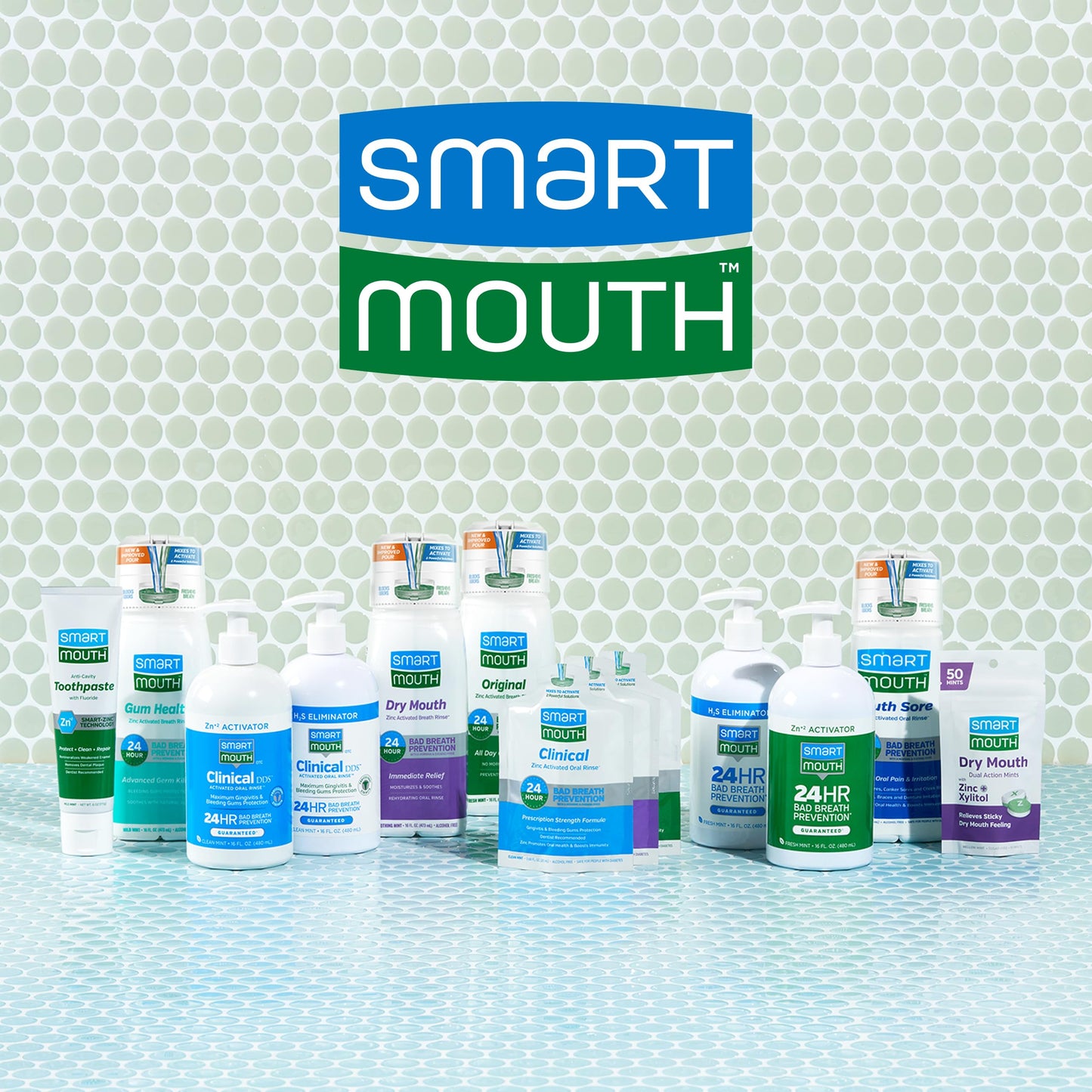 SmartMouth Dry Mouth Activated Mouthwash & Tongue Cleaner – Bad Breath Relief