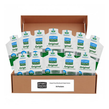 SmartMouth Original Activated Mouthwash – Single Pack Travel, Fresh Mint (50 Count)