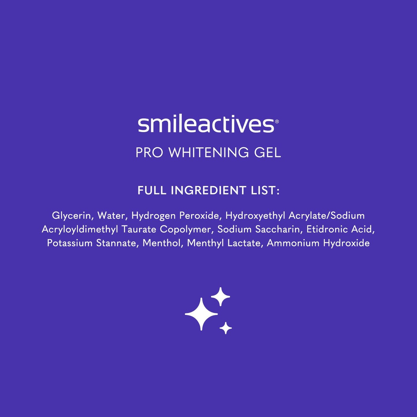Smileactives Pro Whitening Gel for Toothpaste – 3 Pack (1 oz) | Clinical-Grade Hydrogen Peroxide