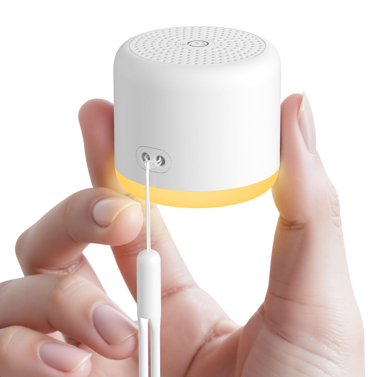 SMILEBOP White Noise Machine with Night Light — Portable, 18 Soothing Sounds, Memory Timer