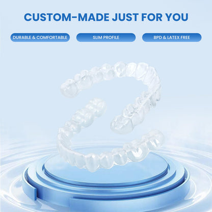 SMILESEEK Clear Retainers (2 Sets) – Upper & Lower BPA & Latex-Free DIY At-Home Retainer Kit