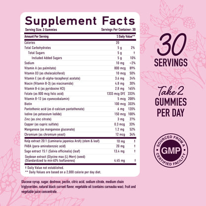 Menopause Support Gummies | Hormone Balance Relief for Hot Flashes & Mood | SMNutrition
