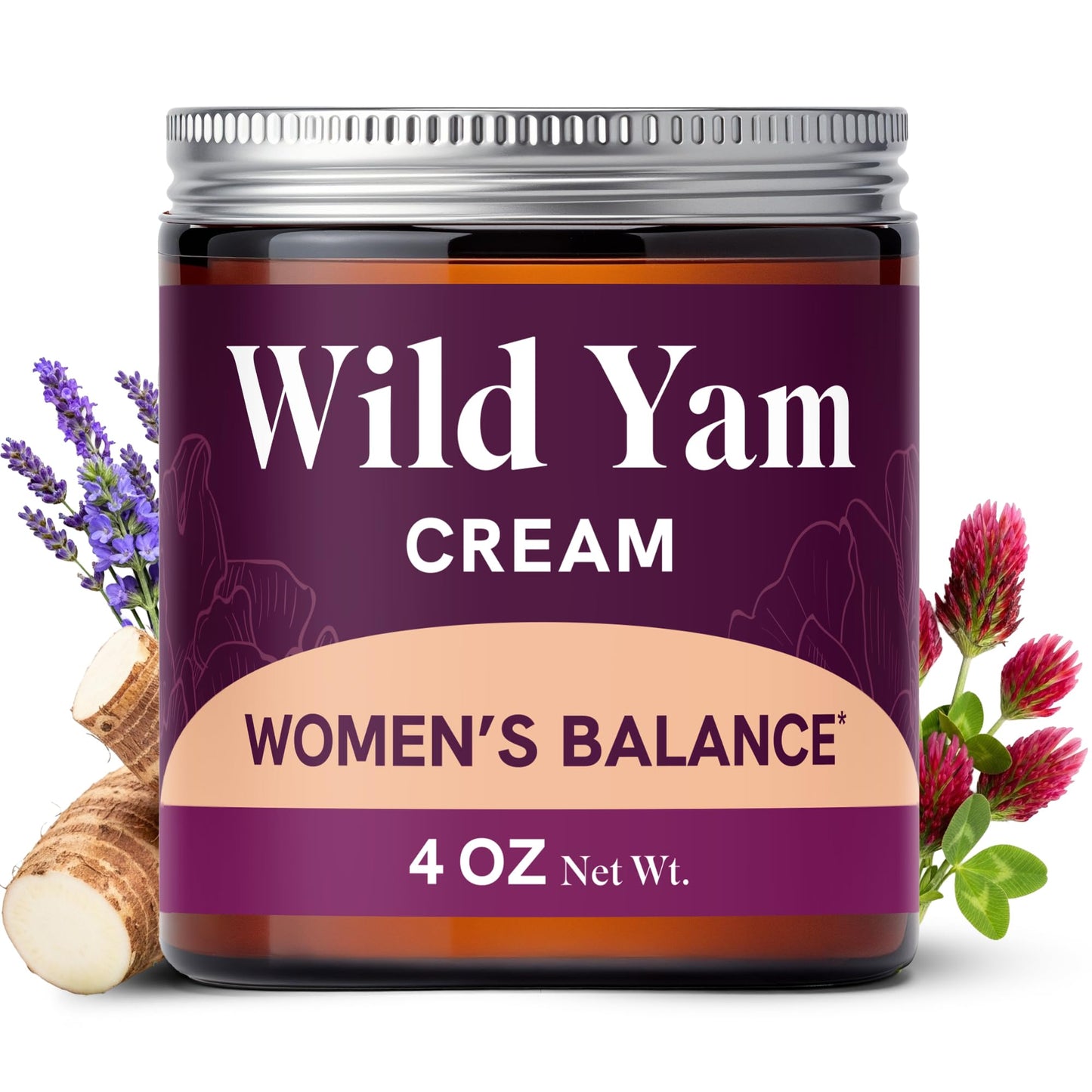 Wild Yam Cream for Hormone Balance — 3450mg Herbal Support | SMNutrition 4 oz