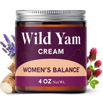 Wild Yam Cream for Hormone Balance — 3450mg Herbal Support | SMNutrition 4 oz