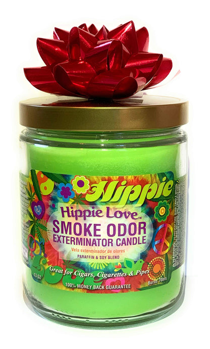 Smoke Odor Exterminator 13 oz Jar Candles – Hippie Love (2 Pack)