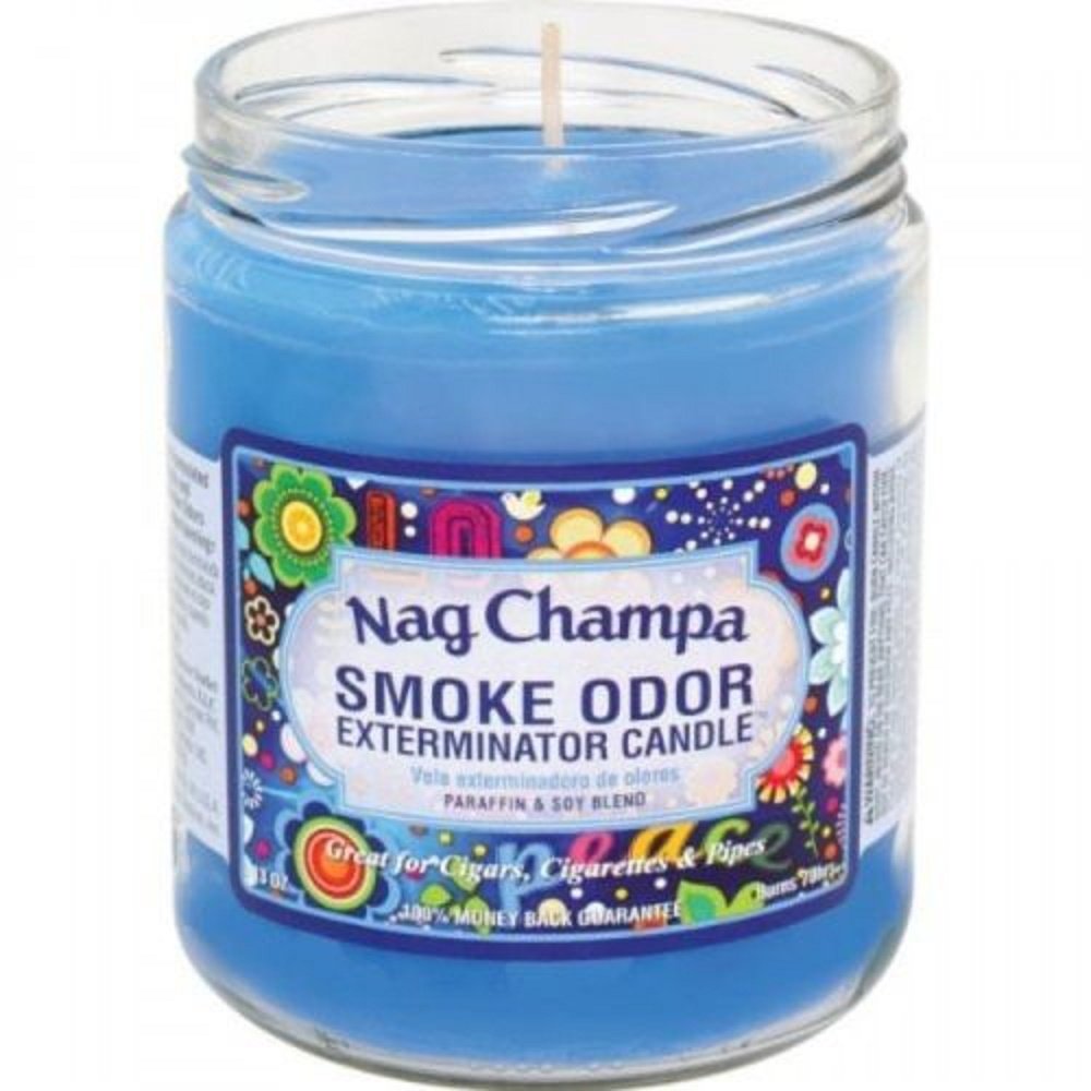Smoke Odor Exterminator 13oz Jar Candle Nag Champa - Eliminates Odors