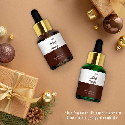 Smokey Leather Fragrance Oil – MitFlor 30ml | Premium Diffuser & Candle Scent