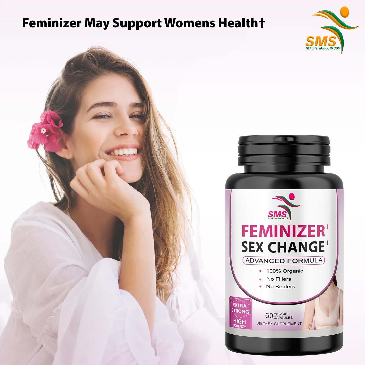 Feminizer Sex Change Capsules - Pueraria Mirifica Estrogen Complex for Trans Women | SMSHEALTHPRODUCTS.com