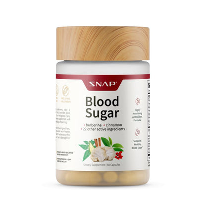 Snap Supplements Blood Sugar Blend – Berberine, Gymnema, CoQ10, Cinnamon, Alpha Lipoic Acid