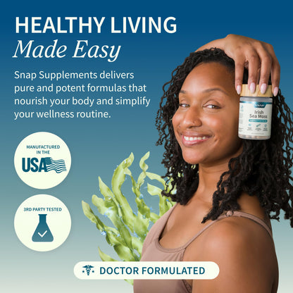 Irish Sea Moss with Bladderwrack & Iodine – Immune & Skin Support