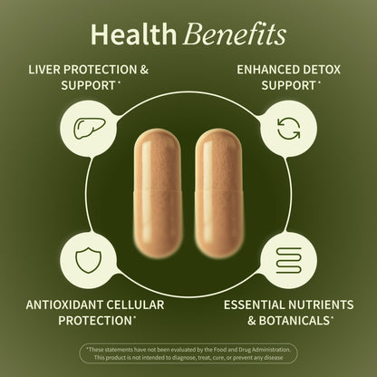 Snap Supplements Liver Health & Detox – 60 Vegetarian Capsules | Liver & Digestive Support
