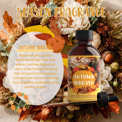 SNOWSEN Autumn Wreath Fragrance Oil – 4oz Premium Essential Oil