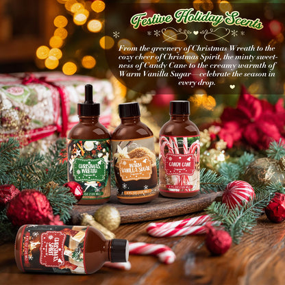 SNOWSEN Christmas Spirit Fragrance Oil - 4 oz | Premium Winter Essential Oil