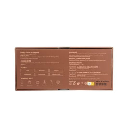 SNOWSEN Woody Essential Oil Set – 6 Pure Wood Scents for Diffusers