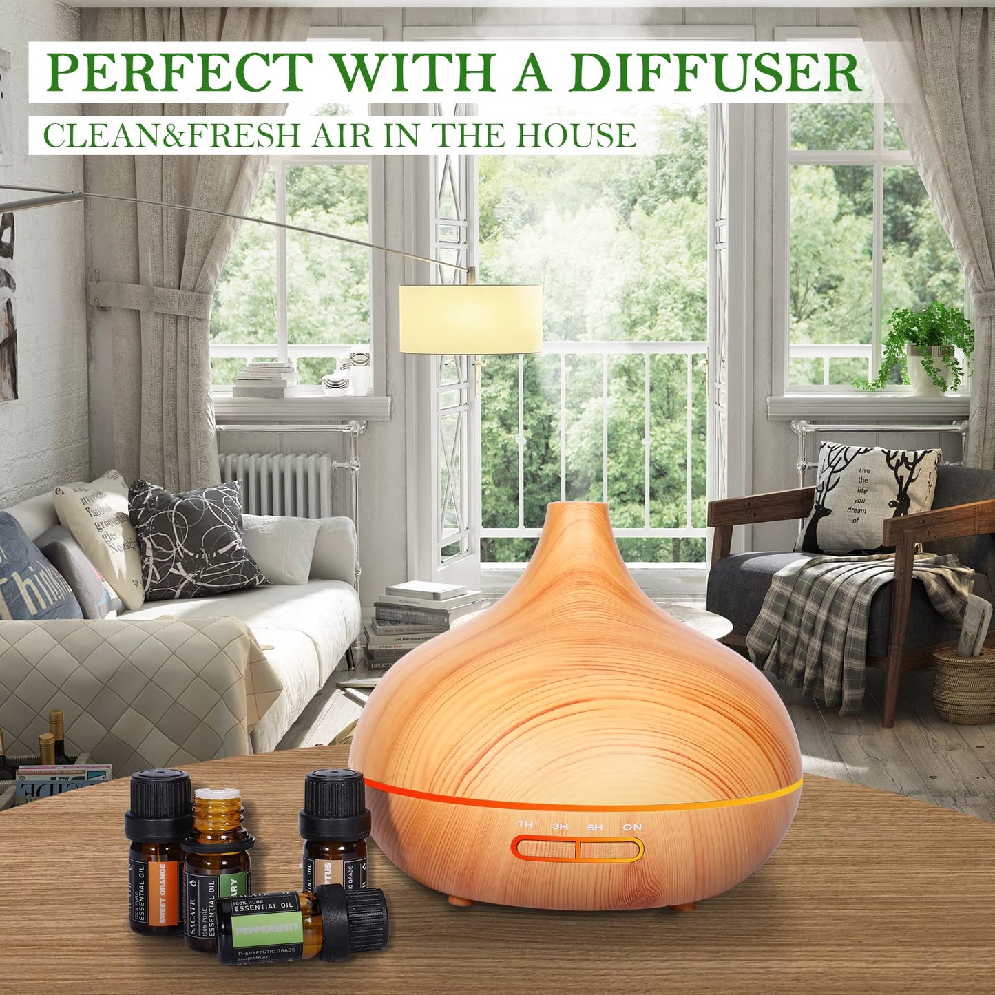 24 x 5ml Essential Oils Set – Natural Oils for Diffuser & DIY Projects
