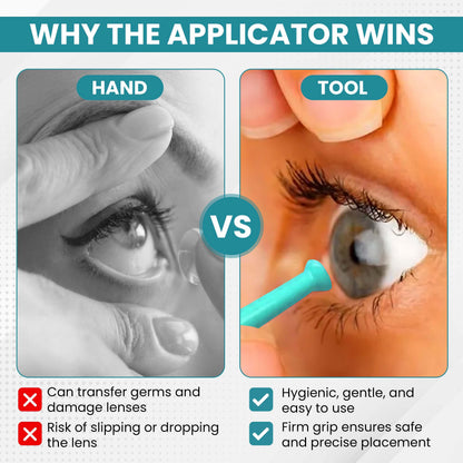 Soft Contact Lens Green Inserter Remover – 1pc for Monthly & Daily Lenses | Suction Holder – Sports World Vision