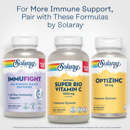 Solaray Vitamin C 1000mg - Two-Stage Timed Release with Bioflavonoids, Vegan