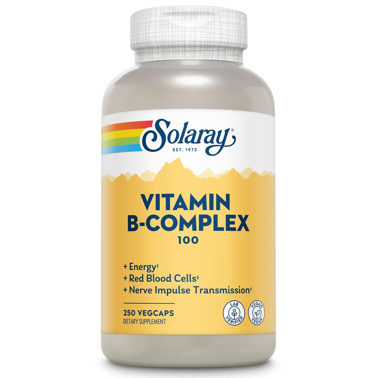 Solaray B-Complex 100-250 Capsule | Health & Beauty - Vegan & Lab Verified