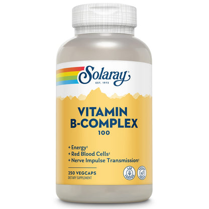 Solaray B-Complex 100-250 Capsule | Health & Beauty - Vegan & Lab Verified