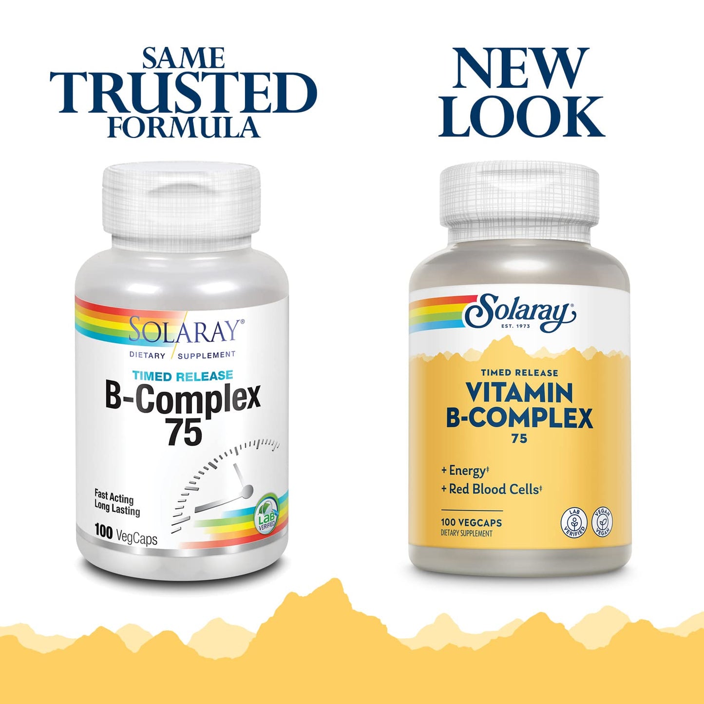 SOLARAY Vitamin B-Complex 75mg | Two-Stage Timed-Release | 100 CT