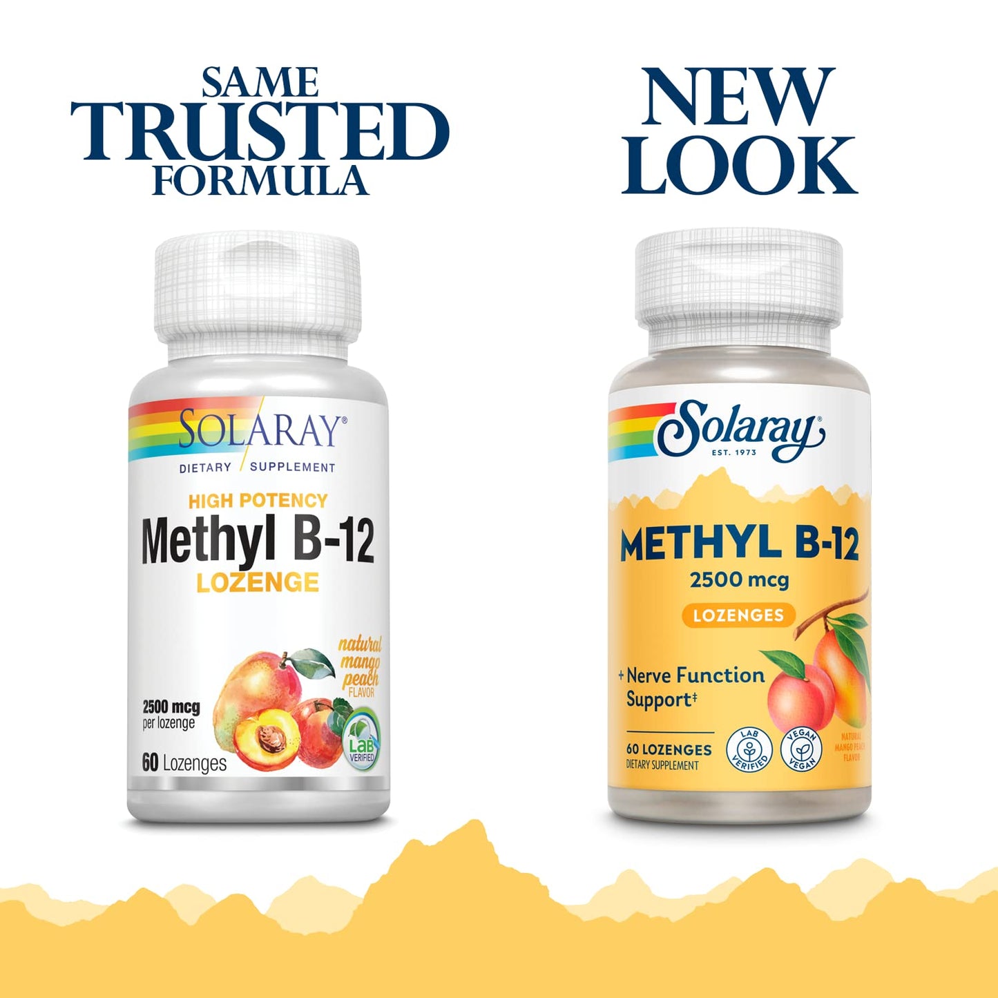 SOLARAY B12 Methyl Lozenge Supplement, 2500mcg | 60 Count