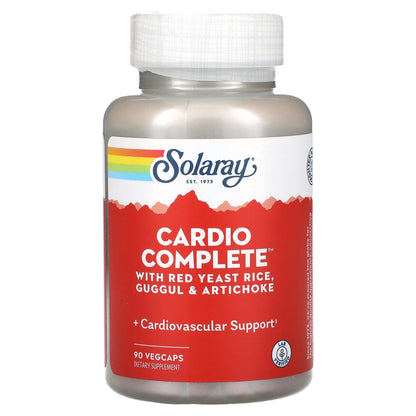 SOLARAY CardioComplete – Cardiovascular Support with Red Yeast Rice, Guggul & Artichoke Extracts | 90 VegCaps