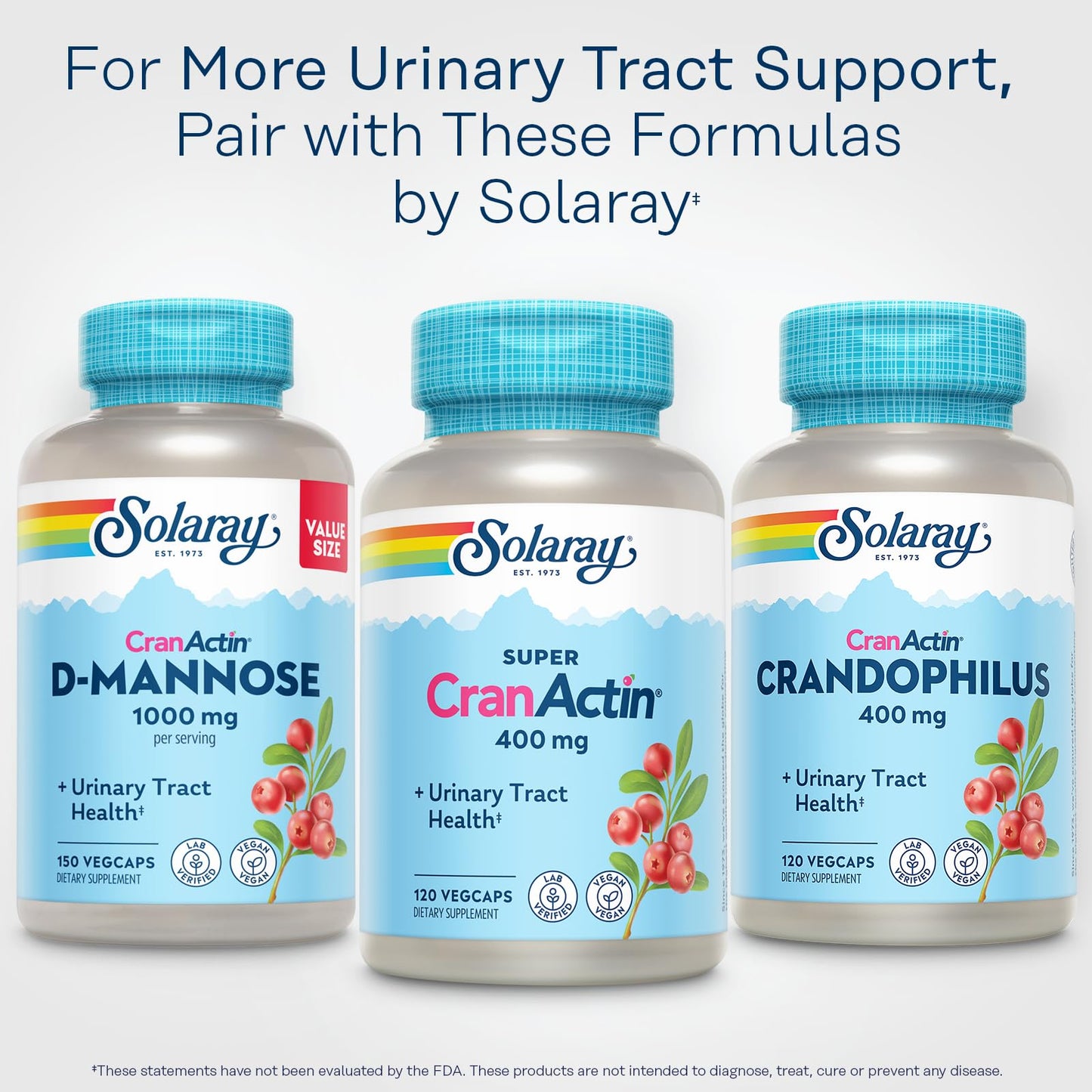 SOLARAY Super CranActin Cranberry Extract 400mg Urinary Tract Support