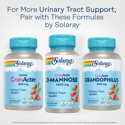 Solaray D-Mannose 1000mg with CranActin Cranberry | UTI Support (Vegan)