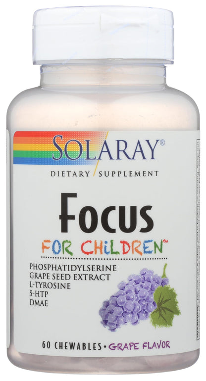 SOLARAY Focus for Children Supplements | 60 Count