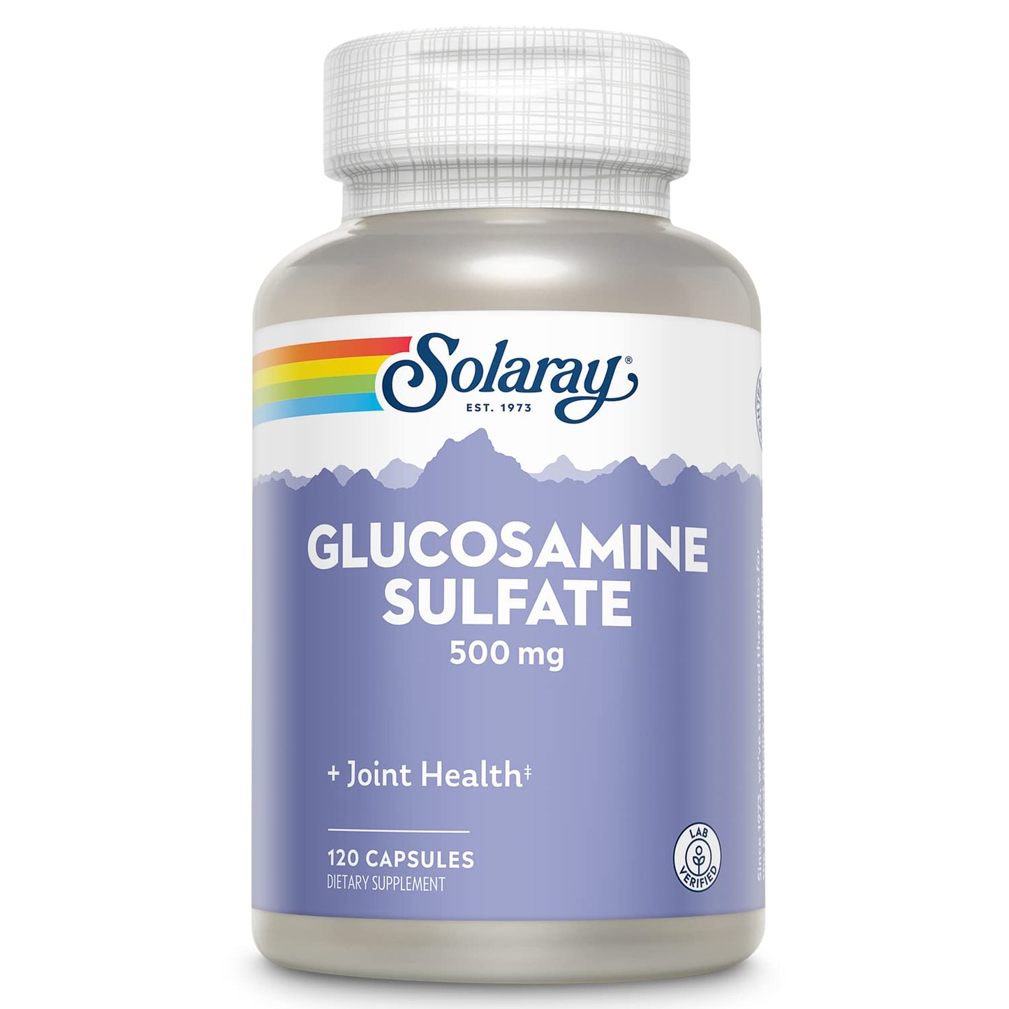 SOLARAY Glucosamine Sulfate 500 mg – Joint Health & Flexibility (60 Servings, 120 CT)