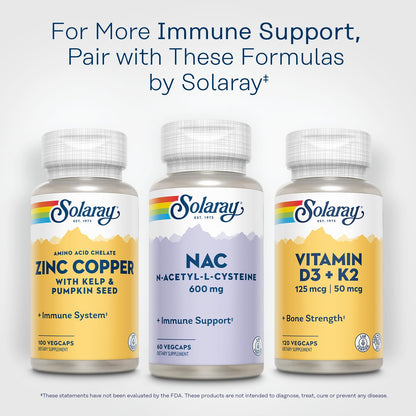 SOLARAY NAC 600 mg – N-Acetyl Cysteine for Immune Support