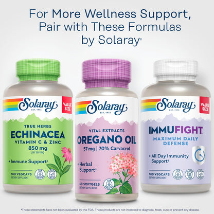SOLARAY Oregano Oil 57 mg Softgels – Oil of Oregano with 70% Carvacrol