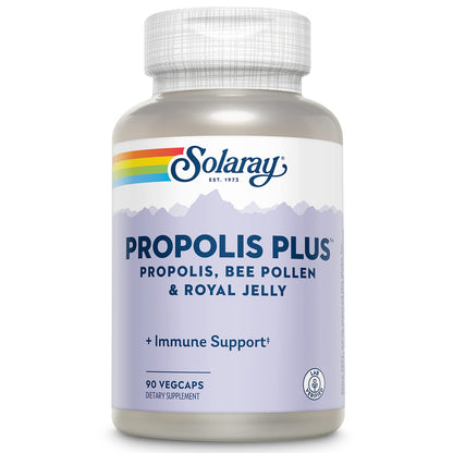 SOLARAY Propolis Plus | Immune Support with Propolis, Bee Pollen & Royal Jelly | 90 VegCaps
